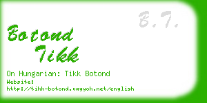 botond tikk business card